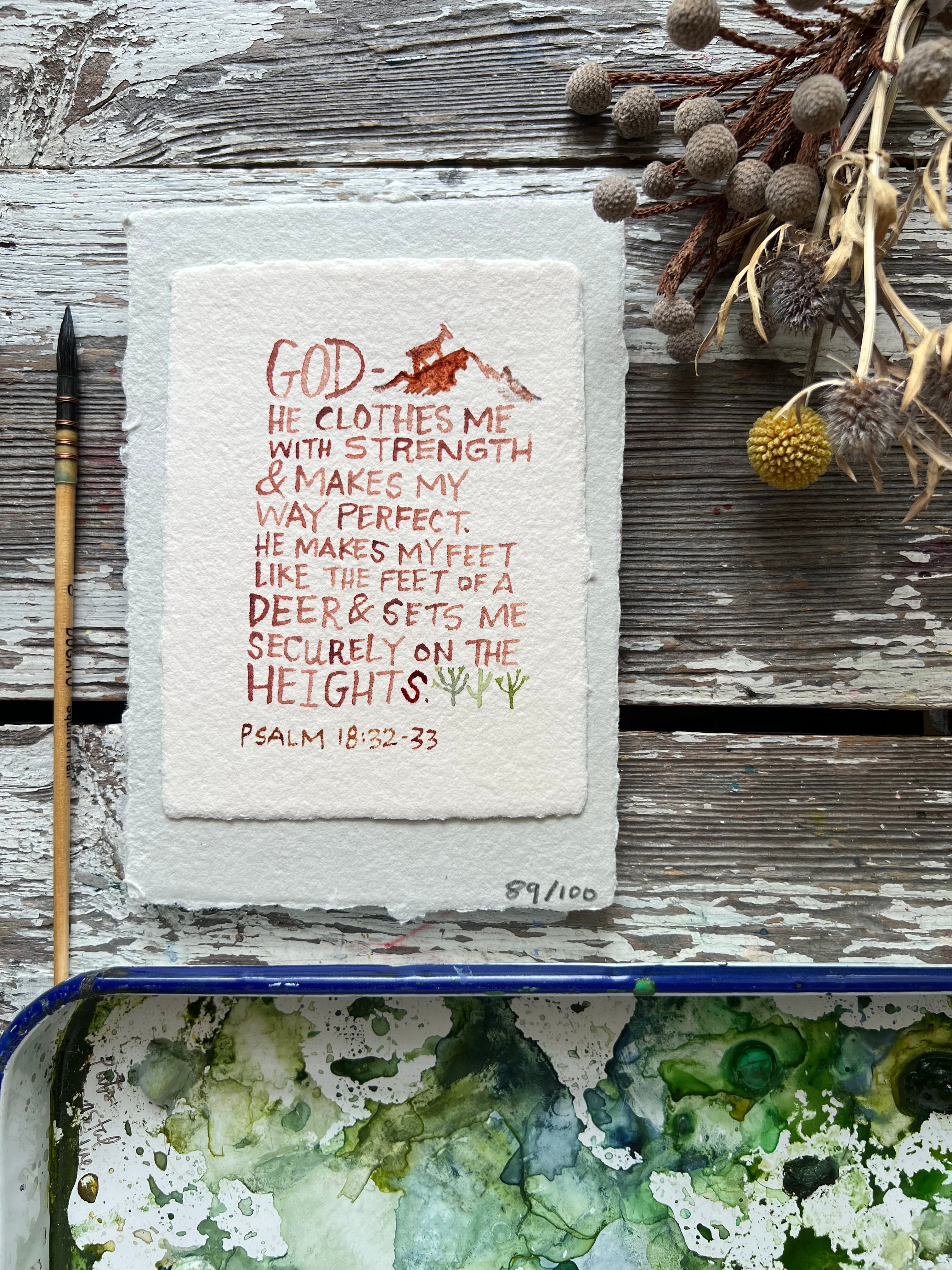 89/100 Tiny Truth Psalm 18:32-33