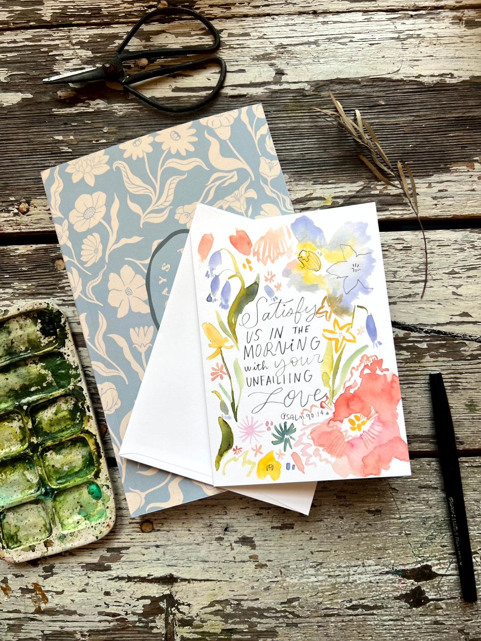 Christian Wildflower Greeting Cards - Blank Inside