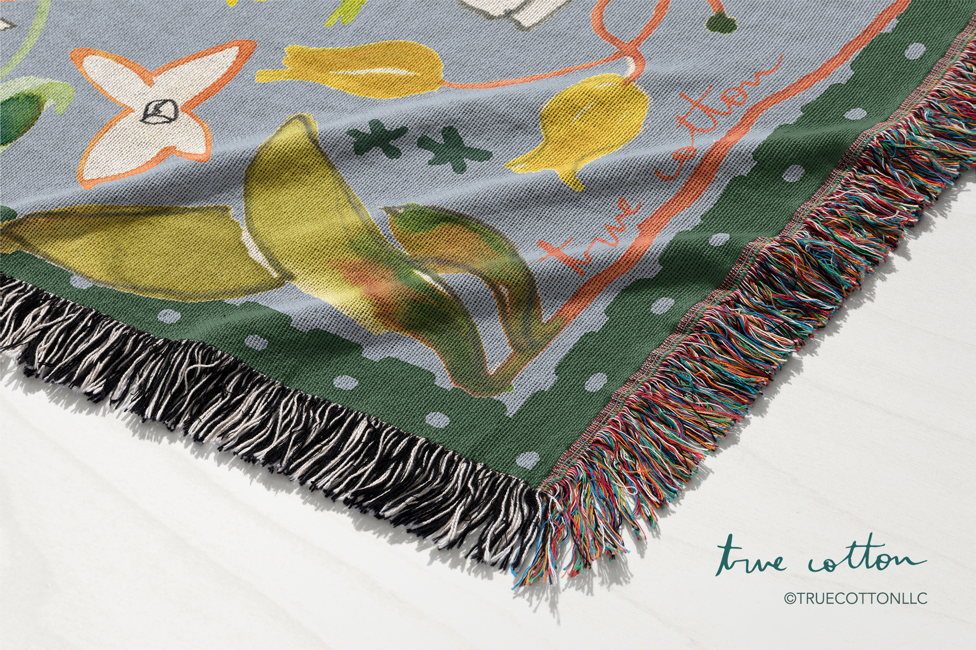 Matthew 5:14 Daisies | Woven Floral Blanket