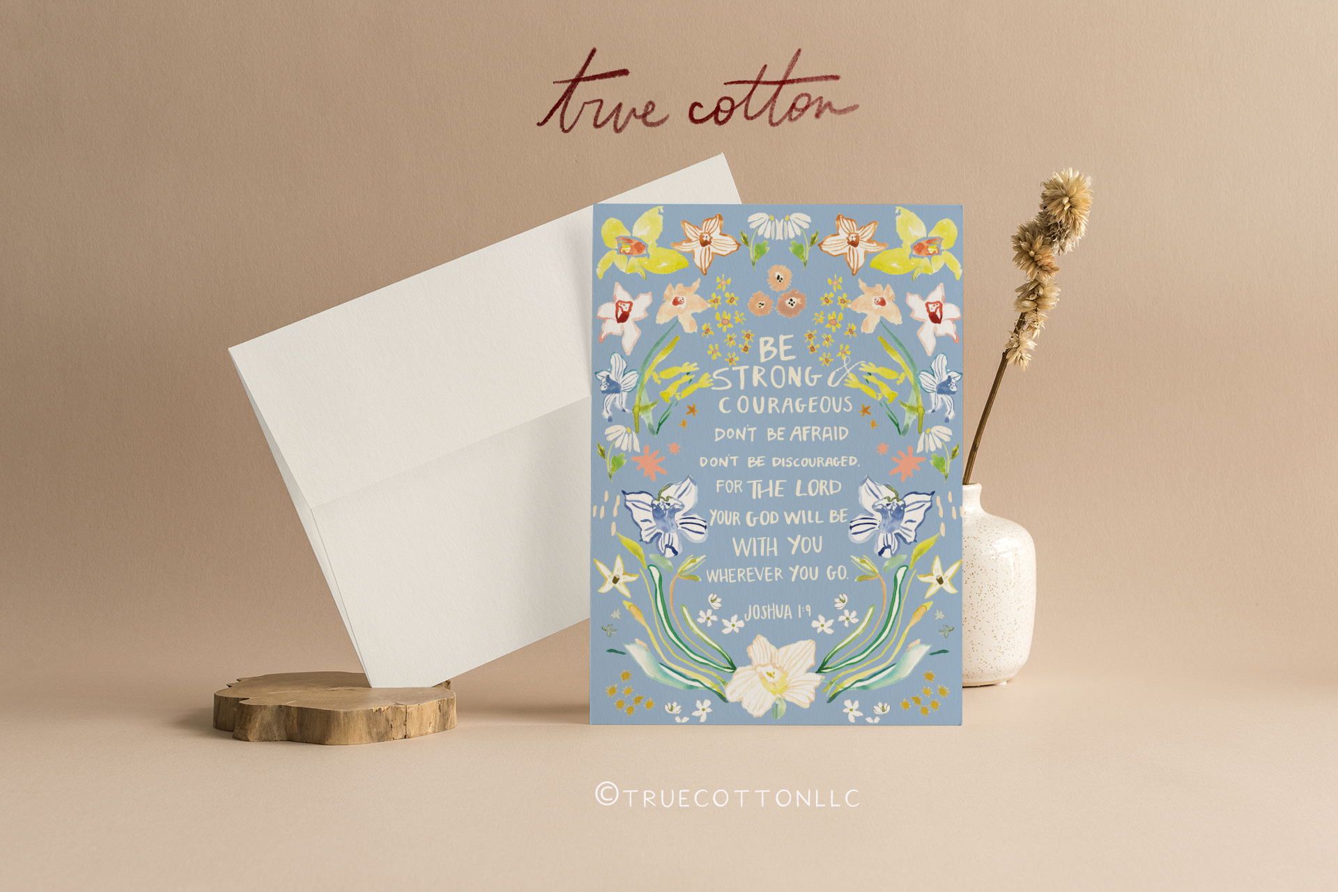 Christian Wildflower Greeting Cards - Blank Inside