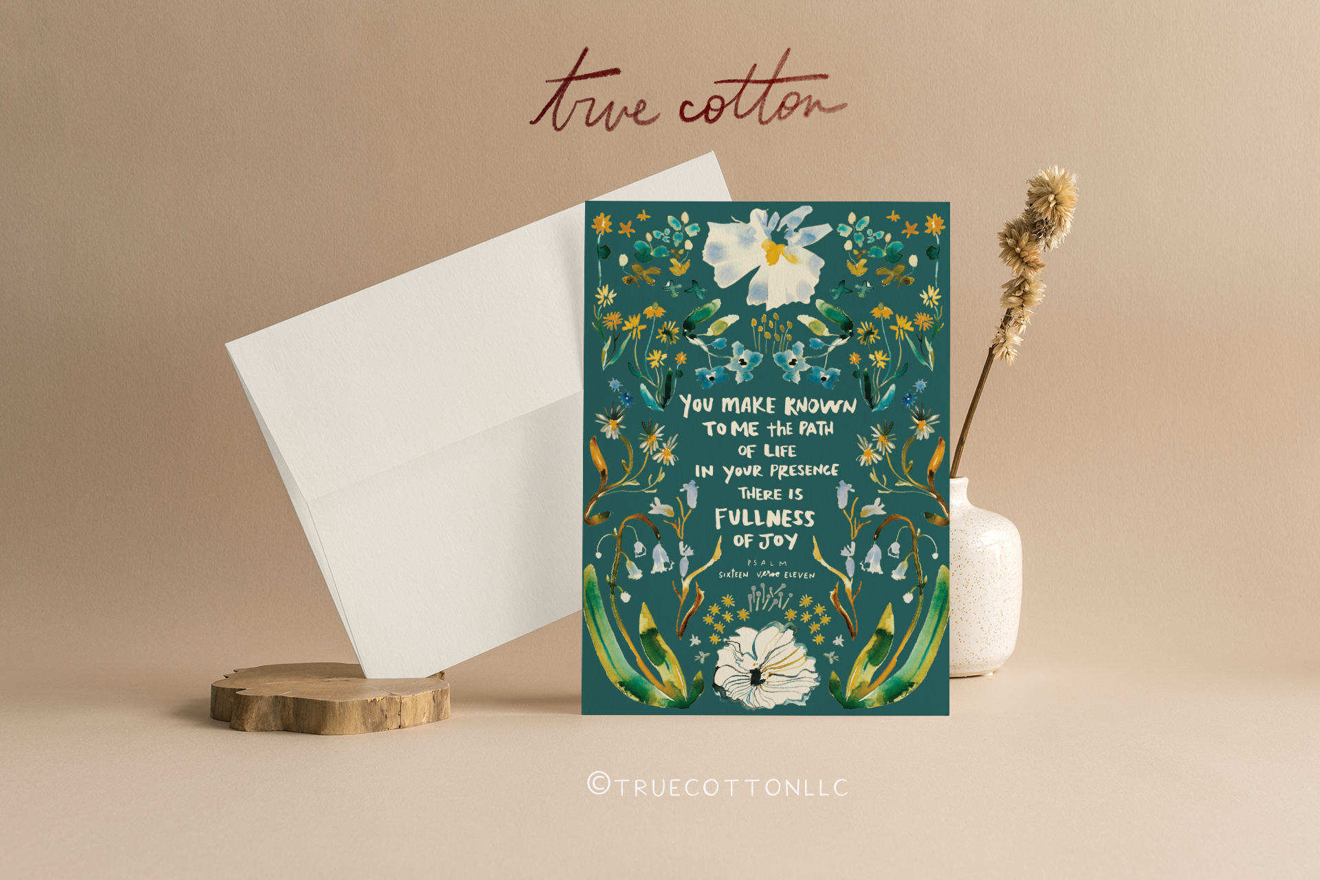 Christian Wildflower Greeting Cards - Blank Inside