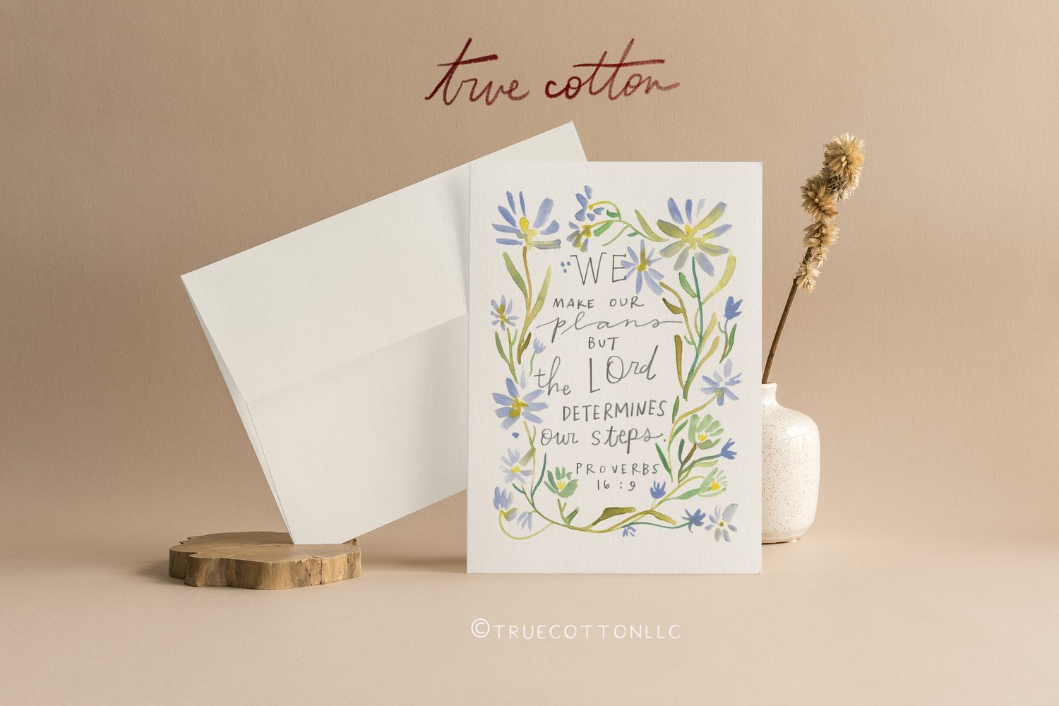 Christian Wildflower Greeting Cards - Blank Inside
