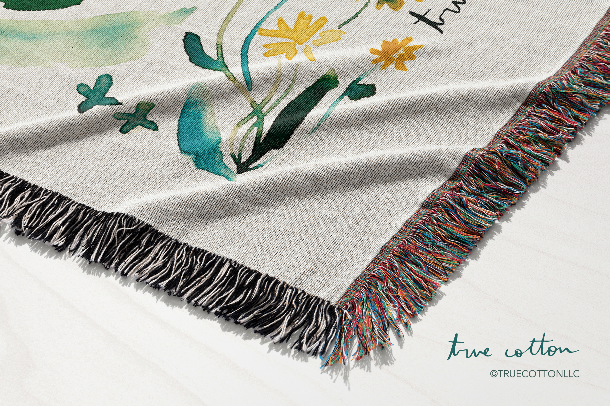 Consider the Wildflowers | Woven Floral Blanket