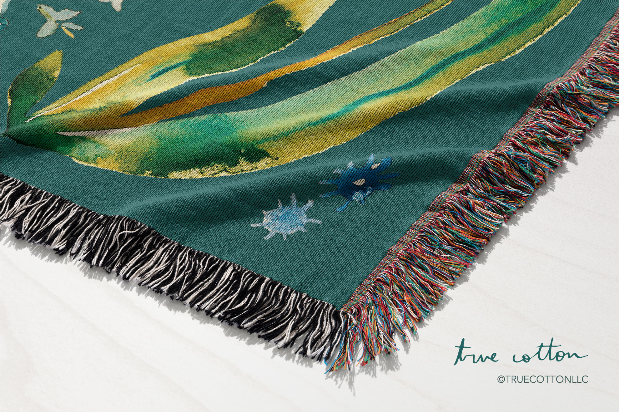 Psalm 16:11 Fullness of Joy | Woven Floral Blanket