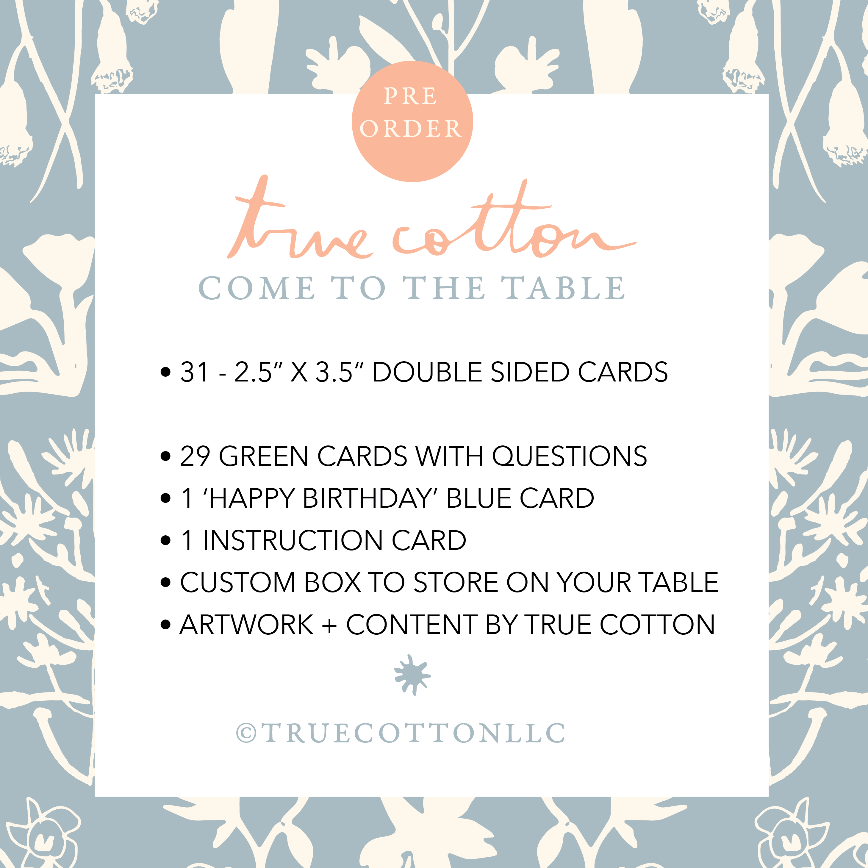 Come to the Table  |  Family Devotional Card Set