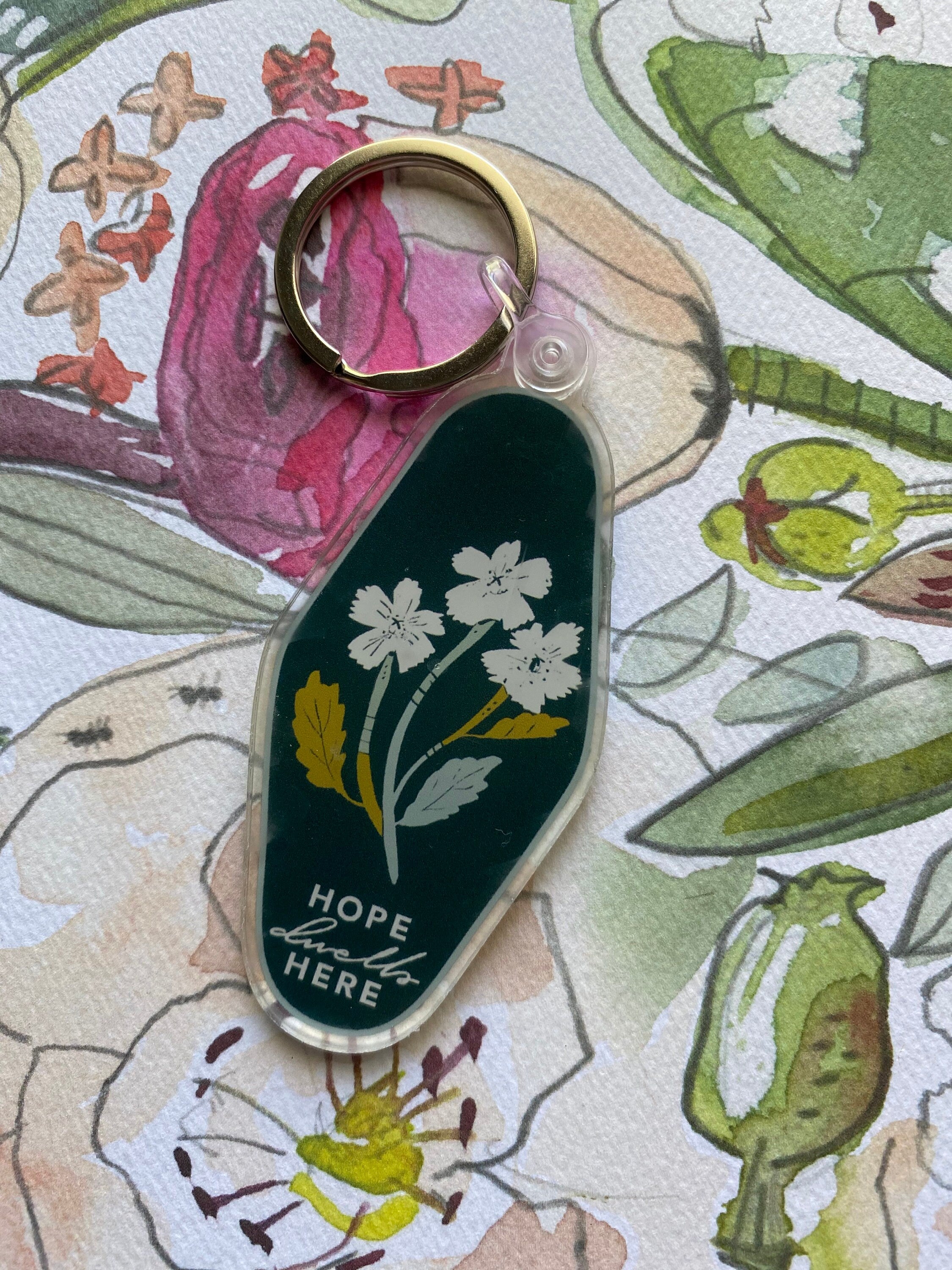 Wildflower Keychain | Vintage Hotel Inspired