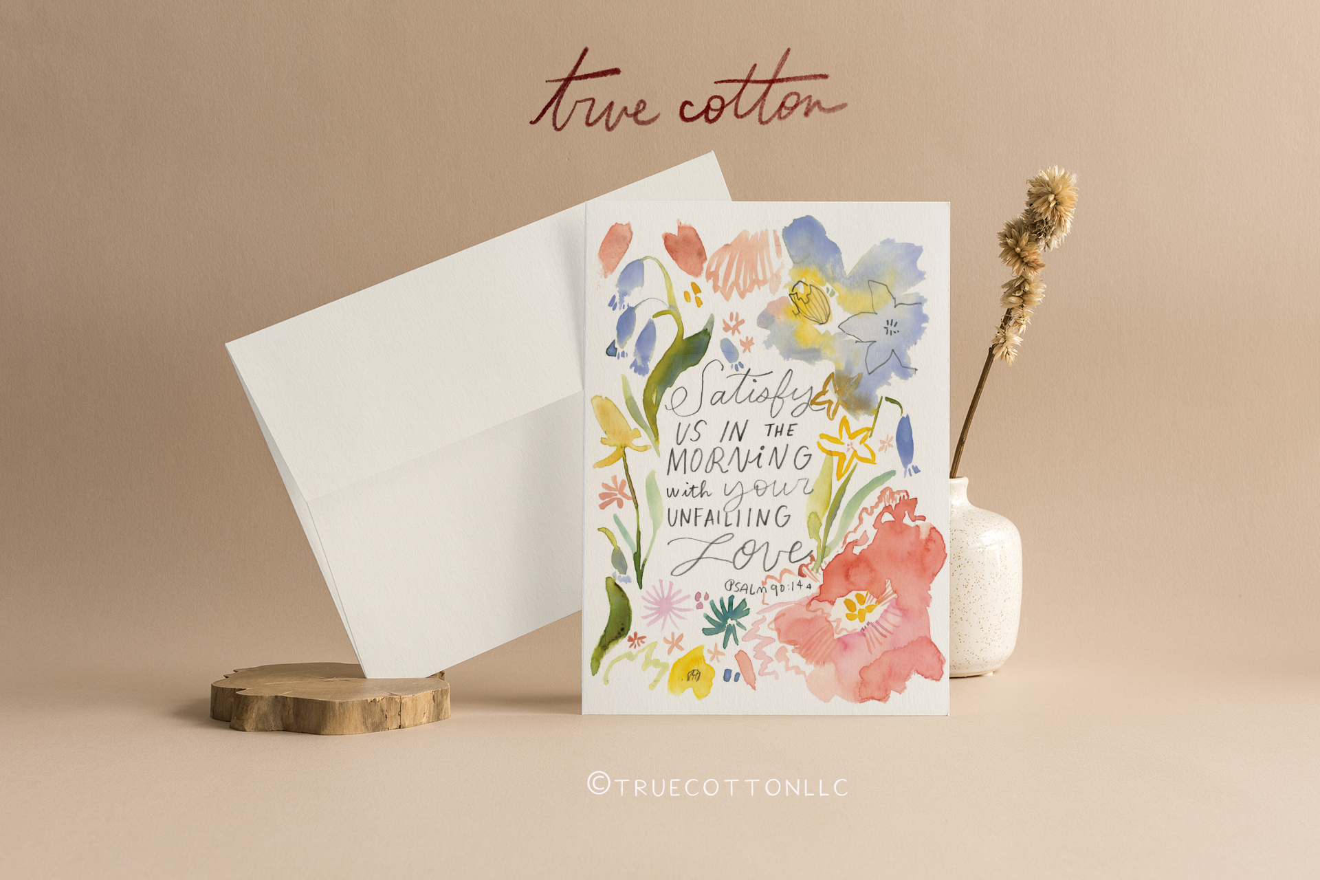 Christian Wildflower Greeting Cards - Blank Inside