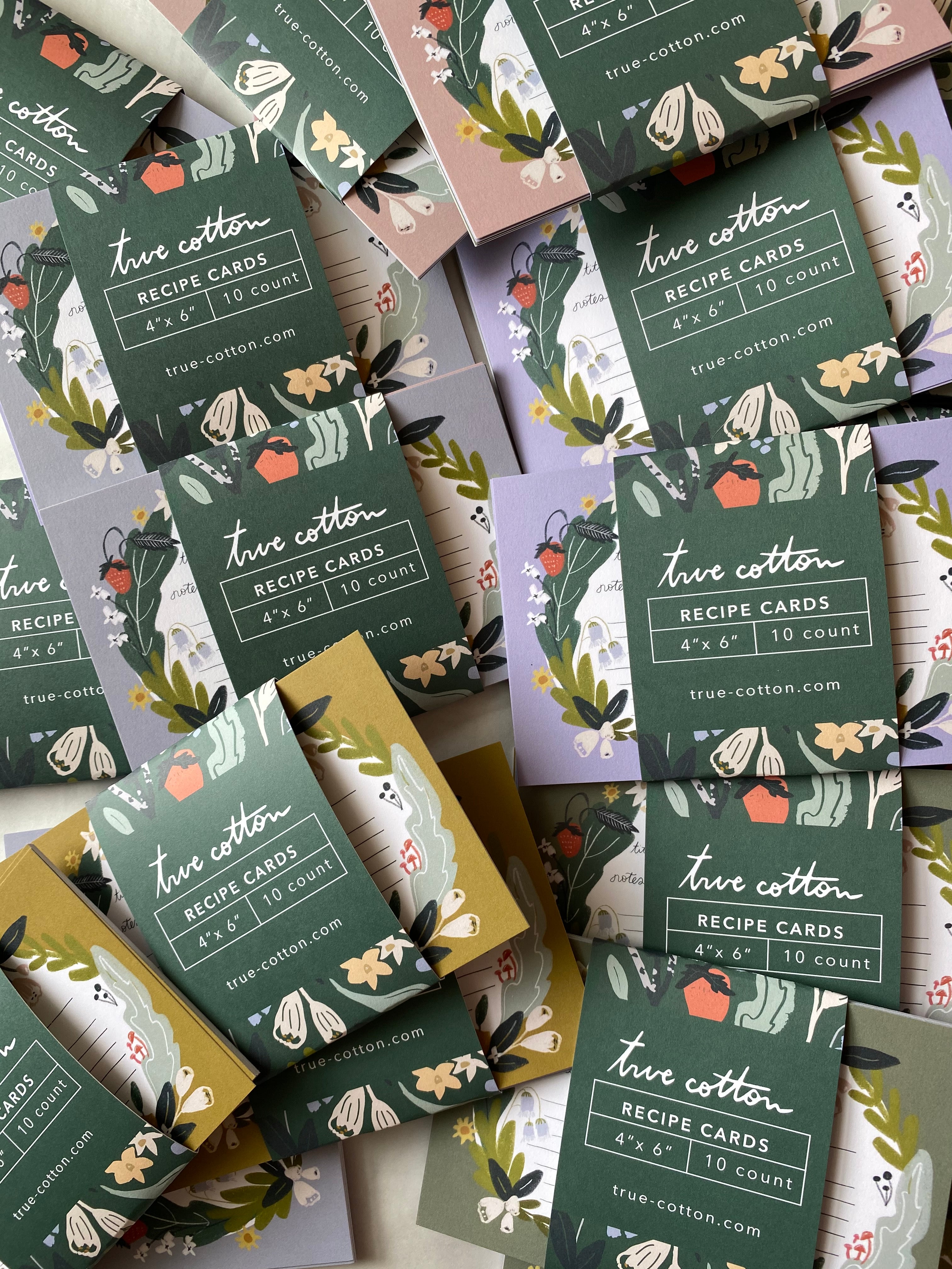 Recipe Cards | 4" x 6" Floral Recipe Cards - Taste and See the Lord is good