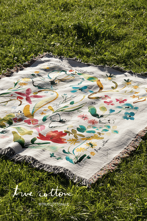 Consider the Wildflowers Woven Blanket