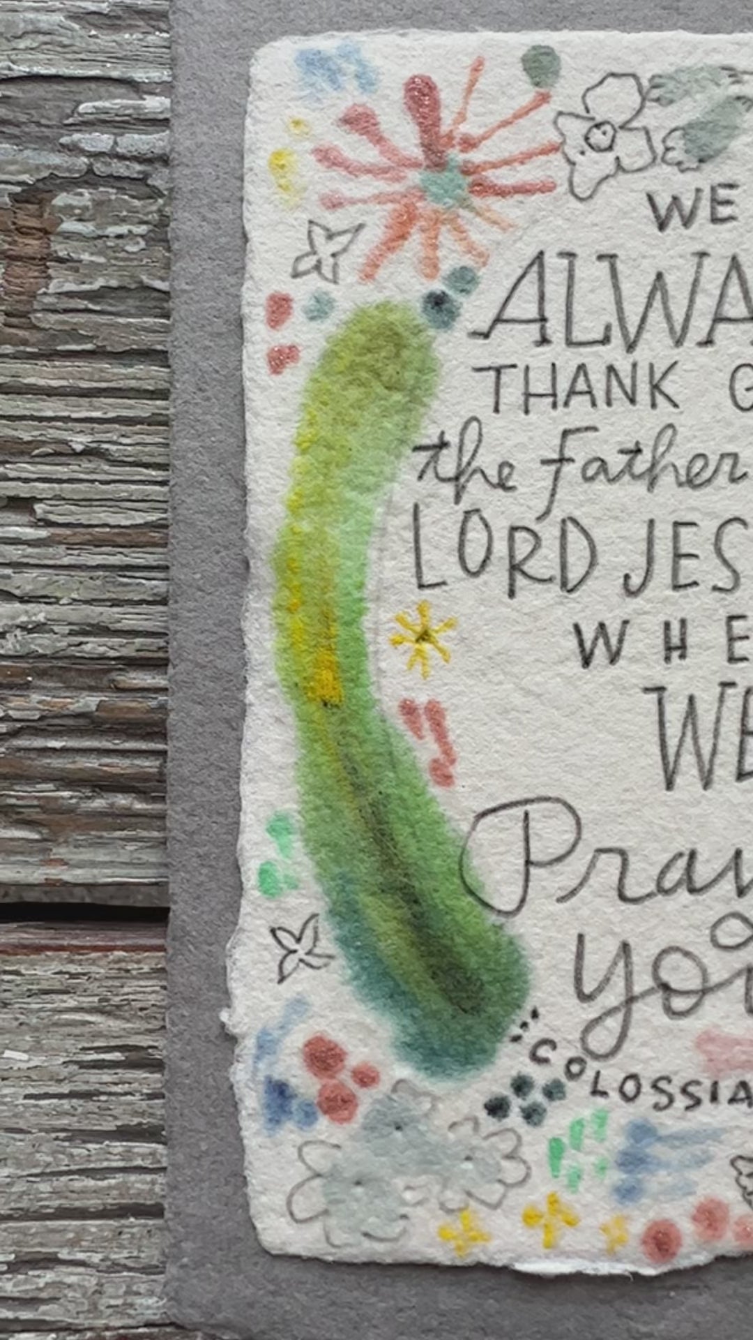 45/100 Tiny Truth Colossians 1:3