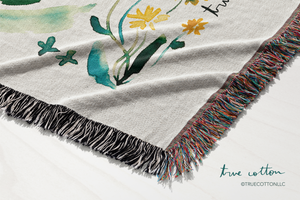 Consider the Wildflowers Woven Blanket