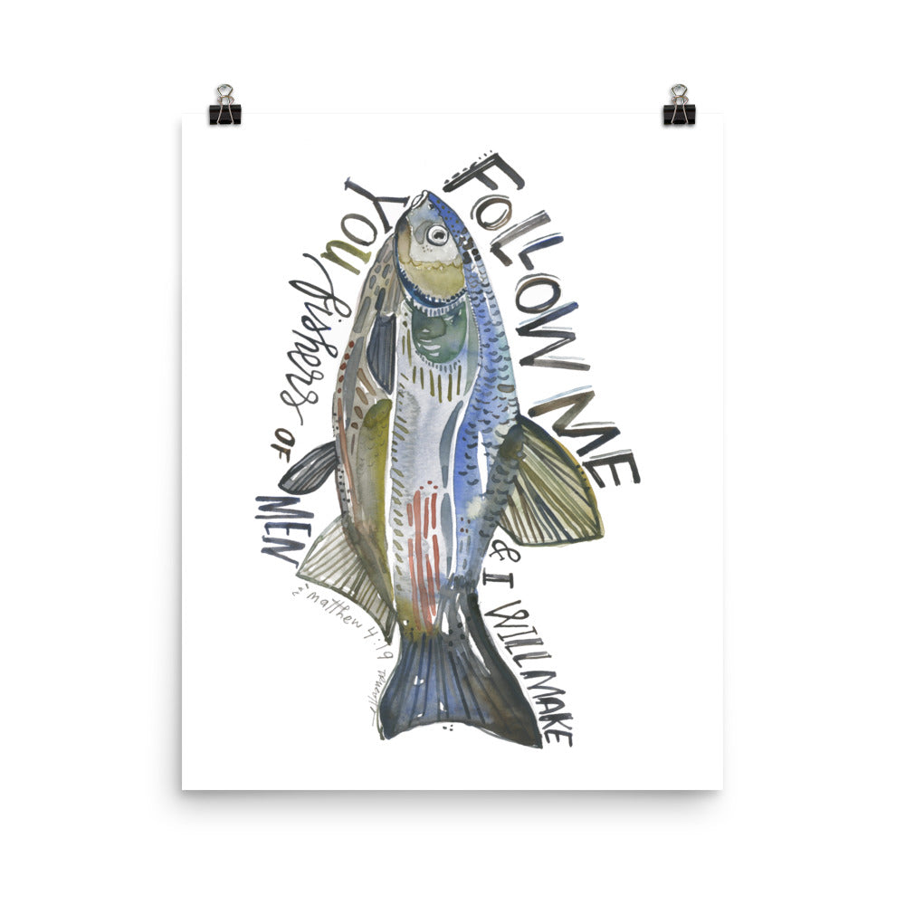 Follow me Fishers of Men PRINT