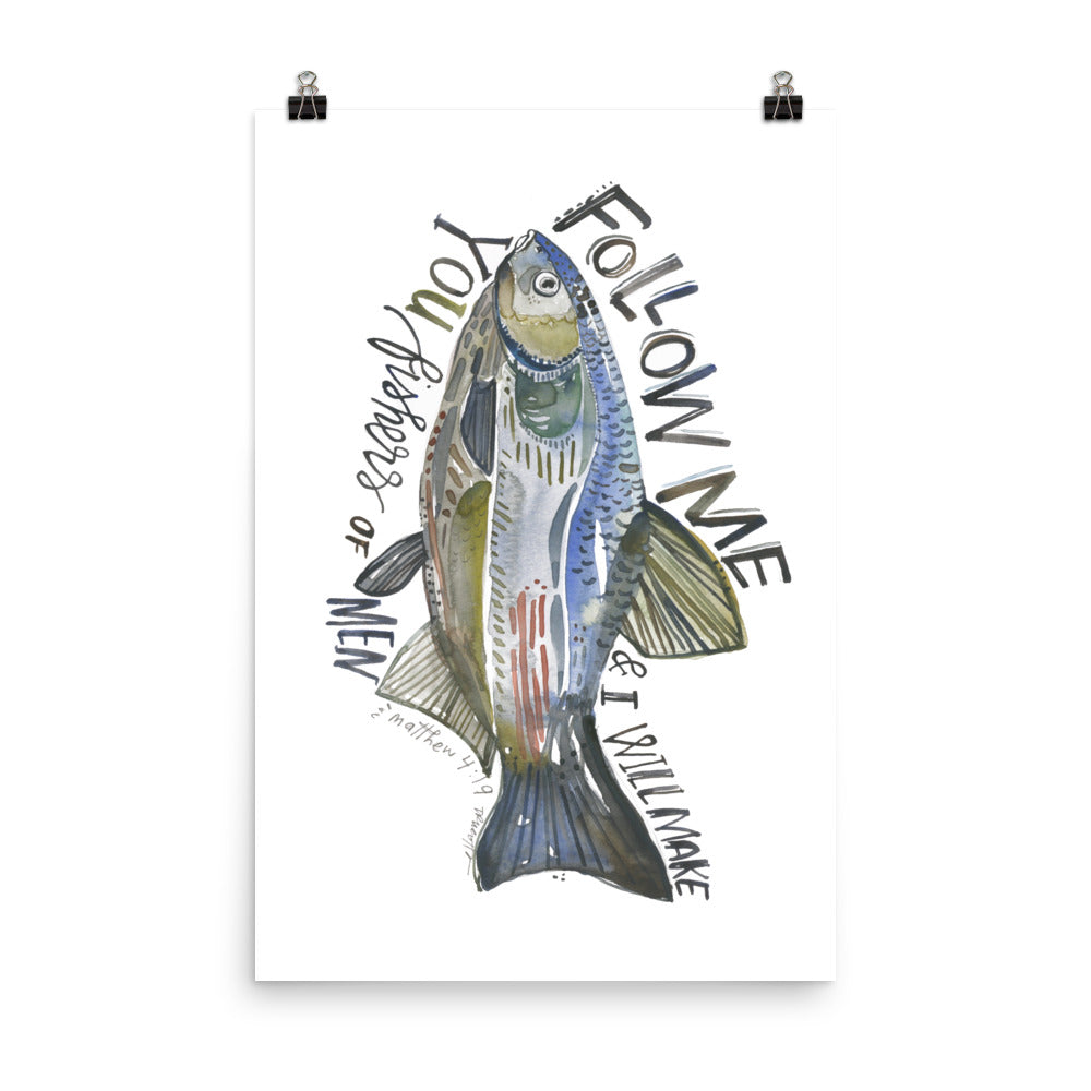 Follow me Fishers of Men PRINT