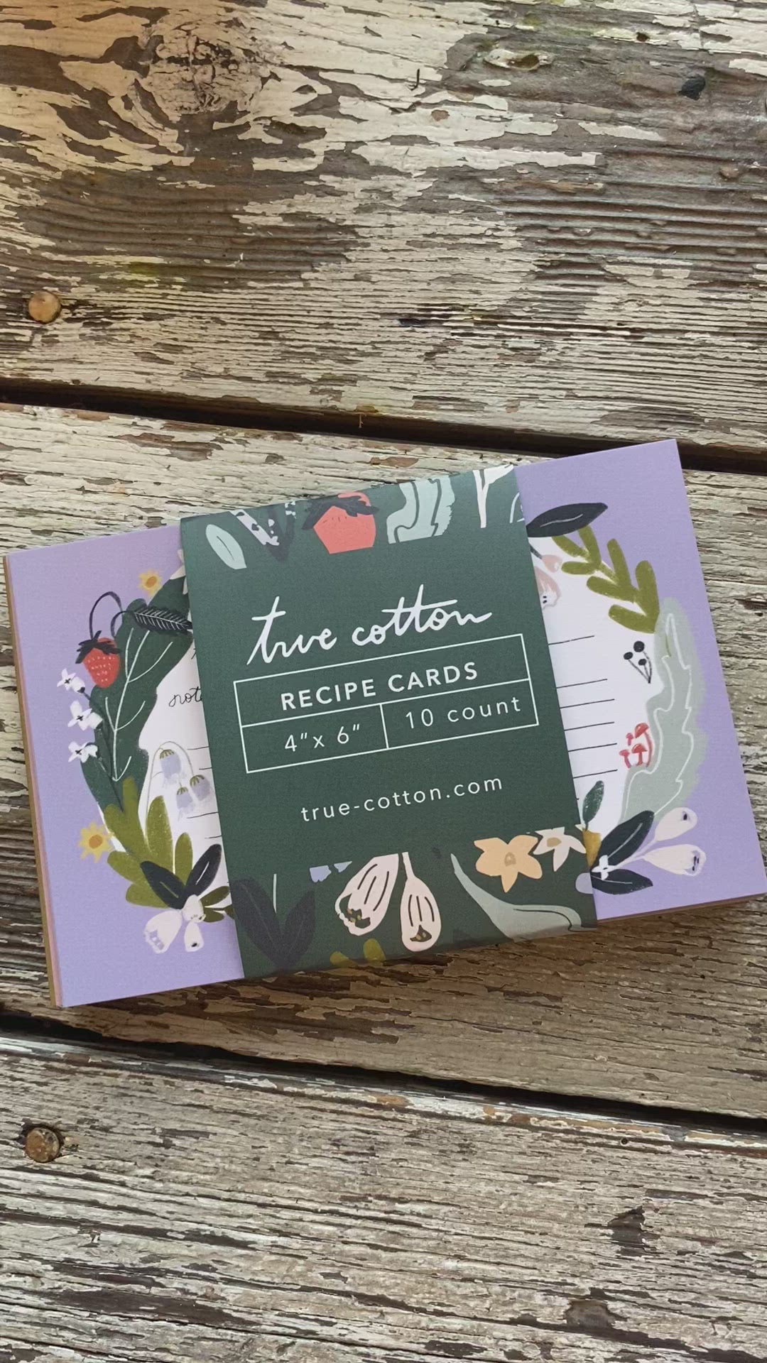 Recipe Cards  |  4&quot; x 6&quot; Floral Recipe Cards - Taste and See the Lord is good