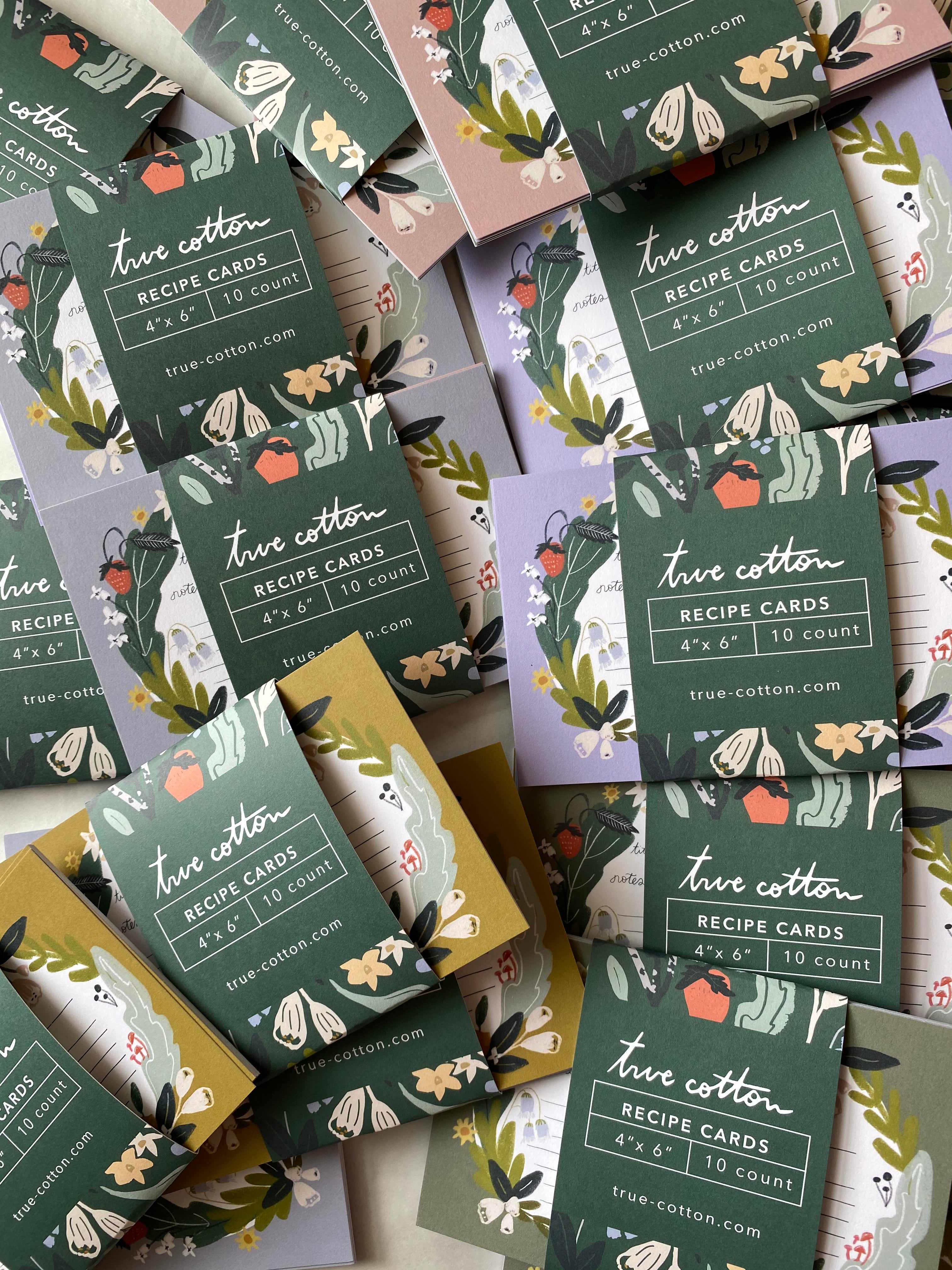 Recipe Cards  |  4&quot; x 6&quot; Floral Recipe Cards - Taste and See the Lord is good
