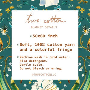 Psalm 16:11 Fullness of Joy Woven Floral Blanket